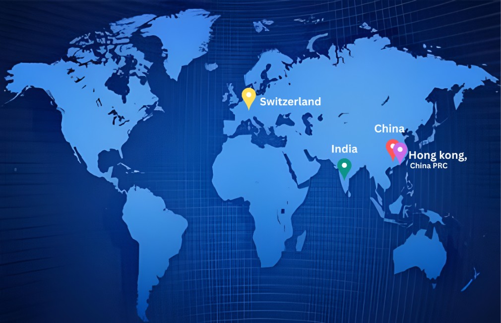 Global Office Locations Map